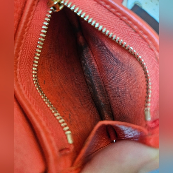 Gucci Marmont Folding Wallet Flora Orange Full Inclusion Preloved - Picture 13 of 13